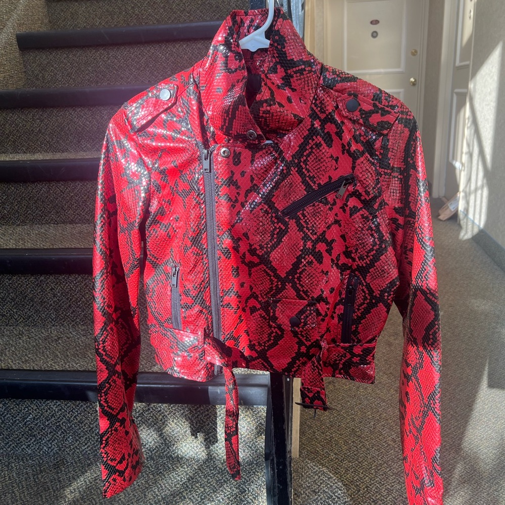 COPY - snake skin leather jacket